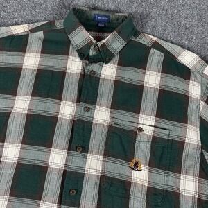 Urgent‎ Gear Shirt Mens M Short Sleeve Button Down Color Block Y2K